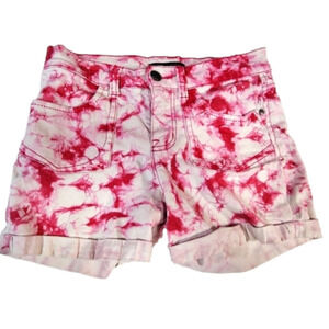 Jessica Simpson Pink Tie Dye Denim Shorts